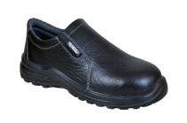 Coffer 1091 Buff Grain Apollo Leather Steel Toe Safety Shoes Black_0