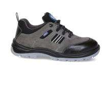 Allen Cooper AC-1156 Grey Suede leather Steel Toe Safety Shoes Black and Grey_0