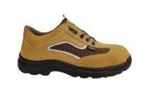 Allen Cooper AC-1420 Buff Suede Beige Leather Steel Toe Safety Shoes Beige Brown_0