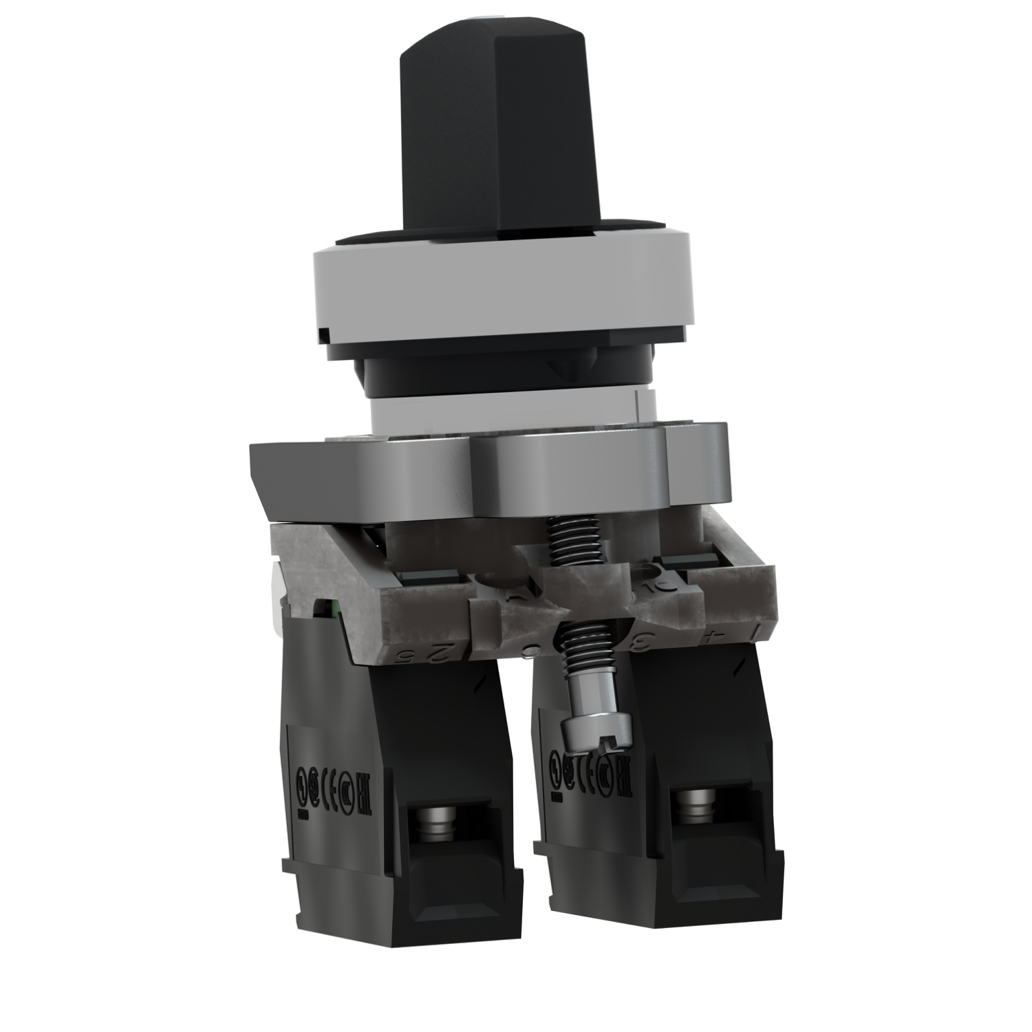 Schneider Electric 6 A 3 Position Selector Actuator Switch XB4BD33_1