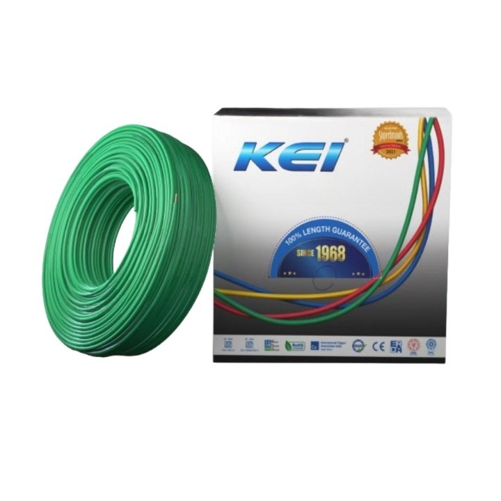 KEI 6 sqmm homecab FR Electric Wire Green 90 m_0