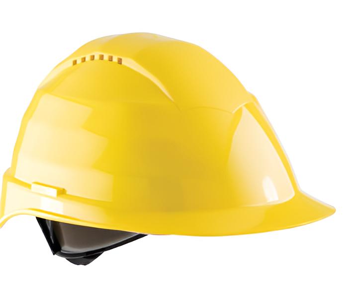 Halo ABS Yellow Ventilated Safety Helmets_1