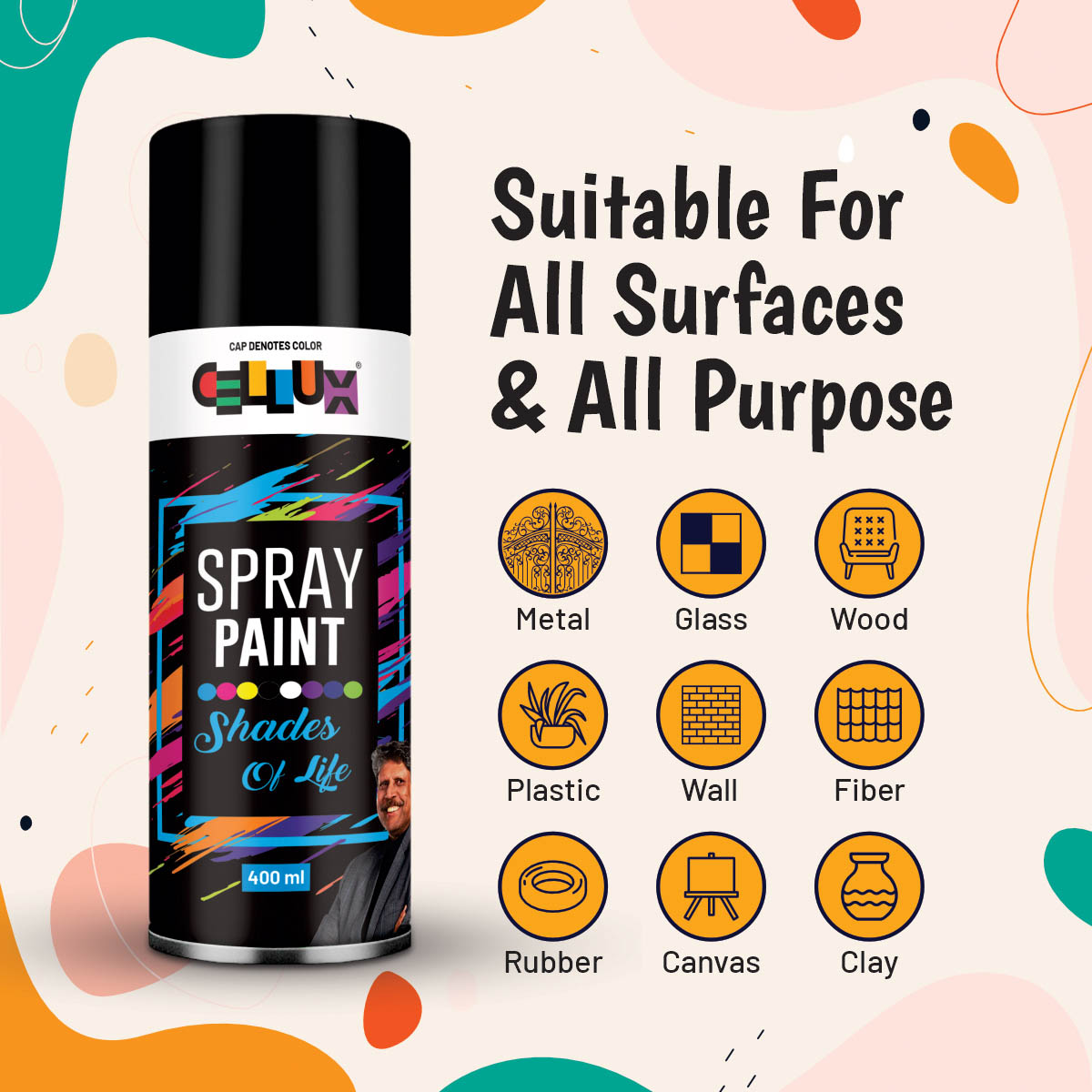 CELLUX CLX-SP-137-12 Spray Paint 400 mL Fresh Green_3