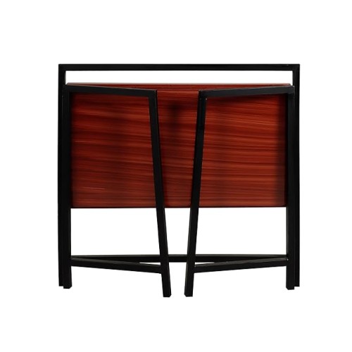 Computer Office Tables Black and Brown Mild Steel_1