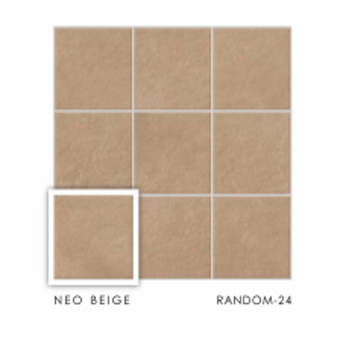 NEO Random-24 198 x 198 mm Beige Matt Ceramic Tile_1
