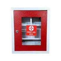 RESQ Industrial 13 x 11 x 3 inch White and Red First Aid Box_0