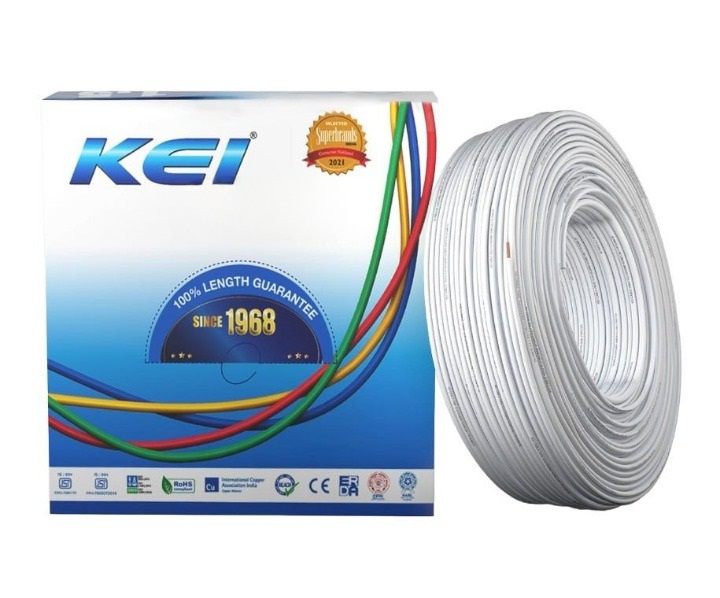 KEI 6 sqmm homecab FR Electric Wire Grey 90 m_0