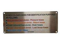 ECG Identification Signages 100 x 200 mm Stainless Steel_0