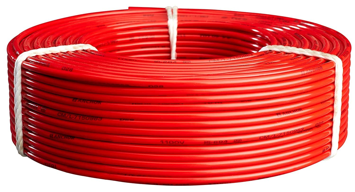ANCHOR 10 sqmm Advance FR Electric Wire Red 90 m_1