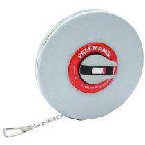 FREEMANS 13 mm ABS Measuring Tapes Leatherette 10 m Grey_0