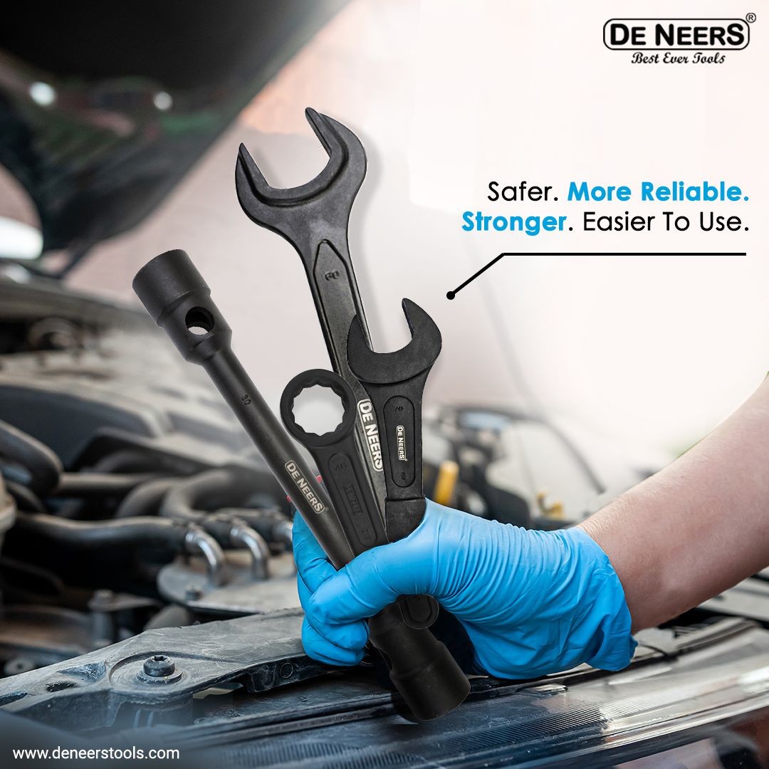 DE NEERS 27 mm Open End Slogging Wrench 180 mm_1