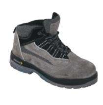 Mallcom Manx Suede Leather Steel Toe Safety Shoes Black and Grey_0