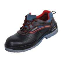 Mallcom Devon Leather Steel Toe Safety Shoes Black and Blue_0