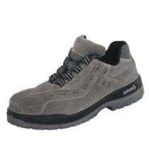 Mallcom Low York Leather Steel Toe Safety Shoes Black and Grey_0