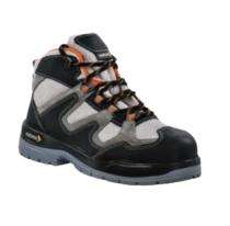 Mallcom Ocelot Leather Steel Toe Safety Shoes Black and White_0