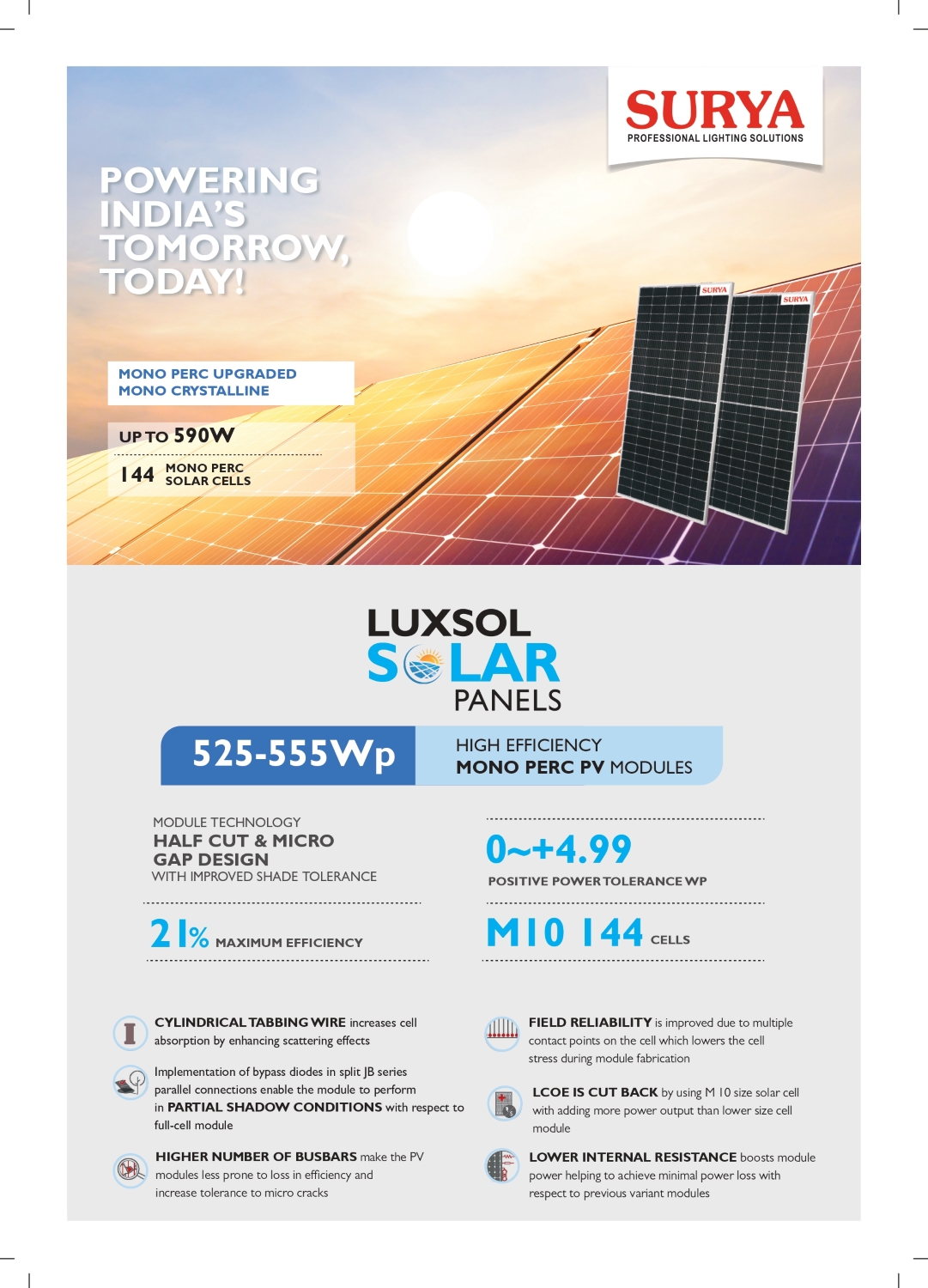 SURYA 540 W Monocrystalline Solar Panel_1