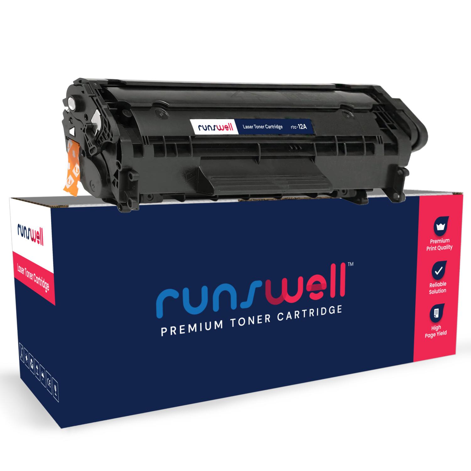 RunsWell Black Toner Canon 12A Compatible Ink Cartridge_1