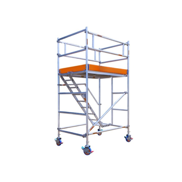 MSAFE 5.5 m Mobile Double Width Type Scaffolding Tower 1800 x 1350 mm 200 kg/m2_0