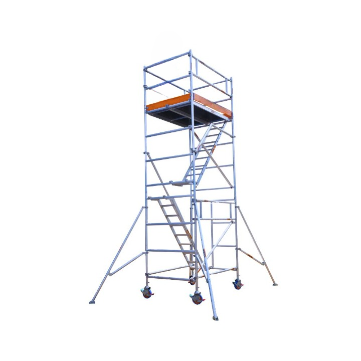 MSAFE 7.5 m Mobile Double Width Type Scaffolding Tower 1800 x 1350 mm 200 kg/m2_0