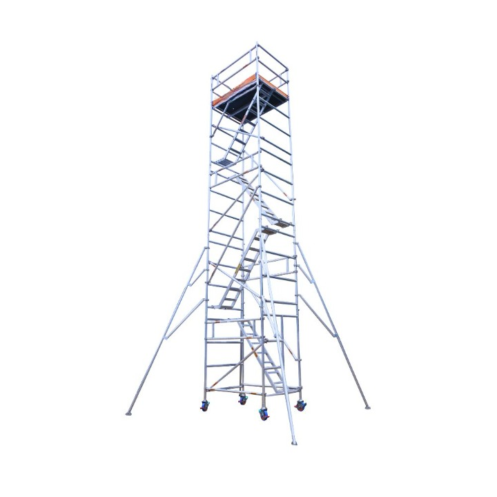 MSAFE 9.5 m Mobile Double Width Type Scaffolding Tower 1800 x 1350 mm 200 kg/m2_0