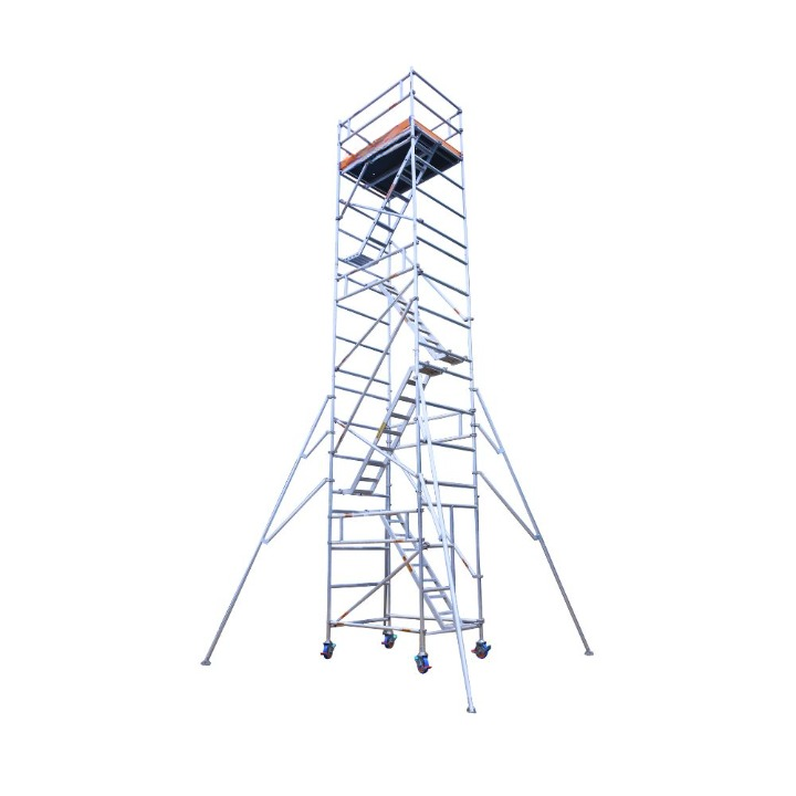 MSAFE 10.4 m Mobile Double Width Type Scaffolding Tower 1800 x 1350 mm 200 kg/m2_0