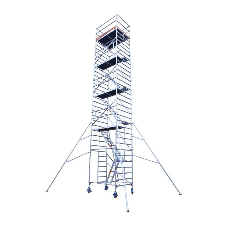 MSAFE 11.5 m Mobile Double Width Type Scaffolding Tower 1800 x 1350 mm 200 kg/m2_0