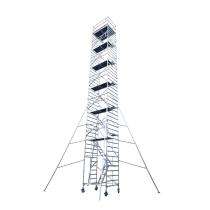 MSAFE 15.5 m Mobile Double Width Type Scaffolding Tower 1800 x 1350 mm 200 kg/m2_0
