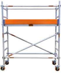 MSAFE 3.6 m Single Width without Stairs Scaffolding Tower 1800 x 750 mm 200 kg/m2_0