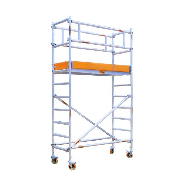 MSAFE 4.2 m Single Width without Stairs Scaffolding Tower 1800 x 750 mm 200 kg/m2_0