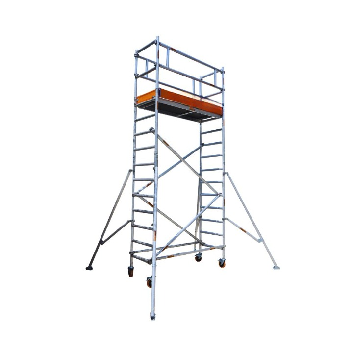 MSAFE 5.3 m Single Width without Stairs Scaffolding Tower 1800 x 750 mm 200 kg/m2_0