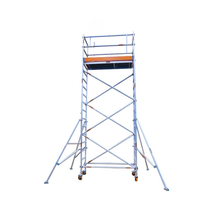 MSAFE 6.2 m Single Width without Stairs Scaffolding Tower 1800 x 750 mm 200 kg/m2_0