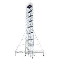 MSAFE 19.5 m Mobile Tower with Stairs Scaffolding Tower 1800 x 1350 mm 200 kg/m2_0