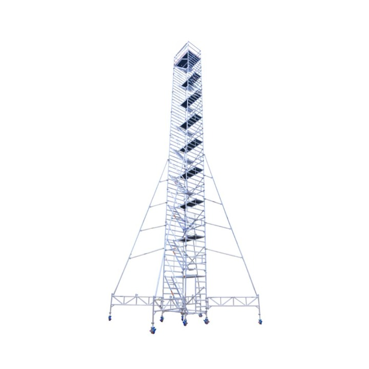 MSAFE 26.4 m Mobile Tower with Stairs Scaffolding Tower 1800 x 1350 mm 200 kg/m2_0