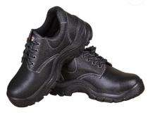 Ganiva Real Leather Steel Toe Safety Shoes Black_0