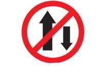 One Way Signages 900 x 900 mm Aluminium_0