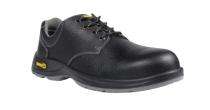 Euro Safety Duo Printed Grain Leather Steel Toe Safety Shoes Black_0