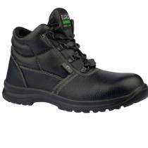 Euro Safety Armadillo Hi Tds Printed Grain Leather Steel Toe Safety Shoes Black_0