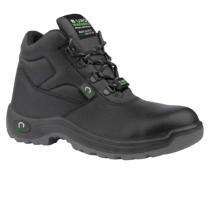 Euro Safety Terminator Hi Tds Printed Grain Leather Steel Toe 200 J Safety Shoes Black_0