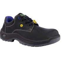 Euro Safety Terminator Pro Esd Printed Grain Leather Fiber Glass 200 J Safety Shoes Black_0