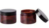 Cosmetic Plastic Jar Brown 150 mL_0