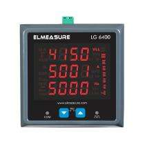 ELMEASURE LG 6400 100 mA - 100A IP51 Single Phase 3 Row 4 Digit LCD Energy Meters_0