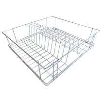 Zipco Stainless Steel Rectangular Plate Holder Kitchen Storage Organiser 380 x 405 x 150 mm_0