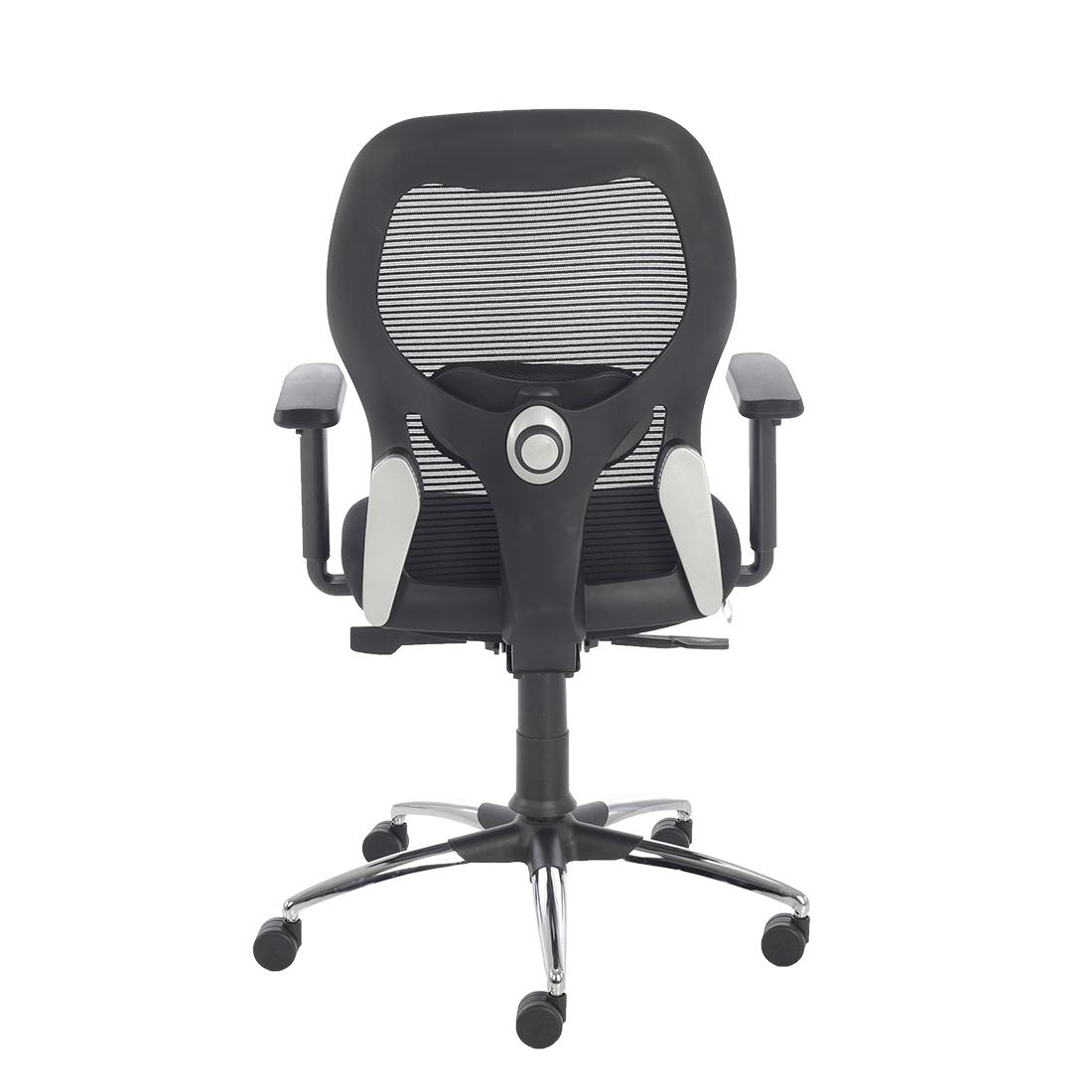 Durian Mesh Chair Black 640 x 670 x 1100 mm Two Pieces Injection Moulded Office Chairs_1