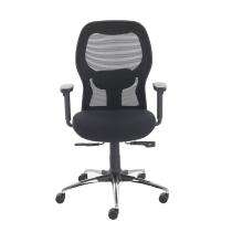 Durian Mesh Chair Black 640 x 670 x 1100 mm Two Pieces Injection Moulded Office Chairs_0