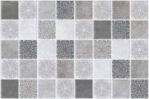 Orientbell Bathroom and Kitchen 300 x 450 mm Agota Mosaic Grey Dark Glossy Ceramic Tile_0
