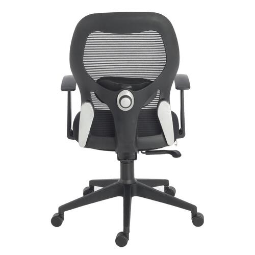 Durian Mesh Chair Black 595 x 670 x 1125 mm Two Pieces Injection Moulded Office Chairs_1