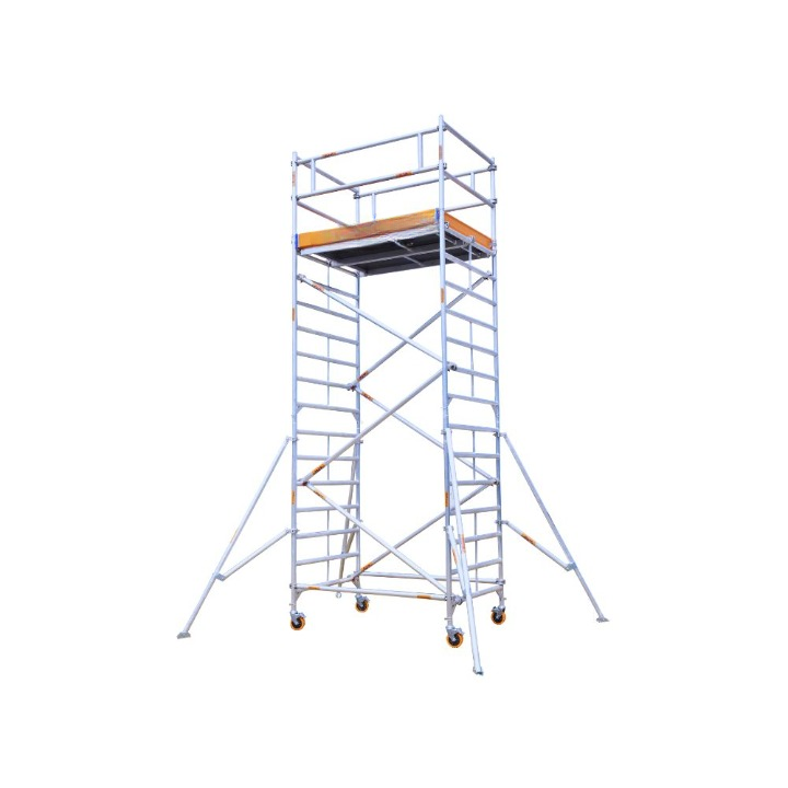 MSAFE 6.2 m Mobile Tower without Stairs Scaffolding Tower 1800 x 1350 mm 200 kg/m2_0