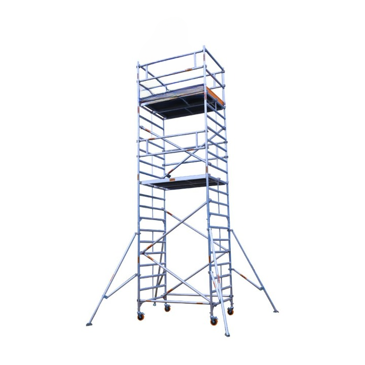 MSAFE 7.2 m Mobile Tower without Stairs Scaffolding Tower 1800 x 1350 mm 200 kg/m2_0