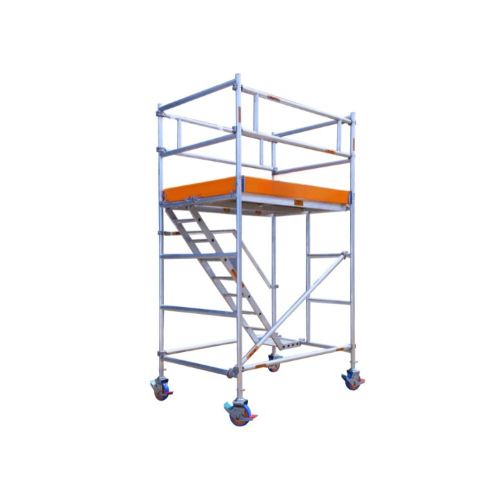 MSAFE 4.2 m Roller Mounted Stairway Type Scaffolding Tower 1800 x 1350 mm 200 kg/m2_0