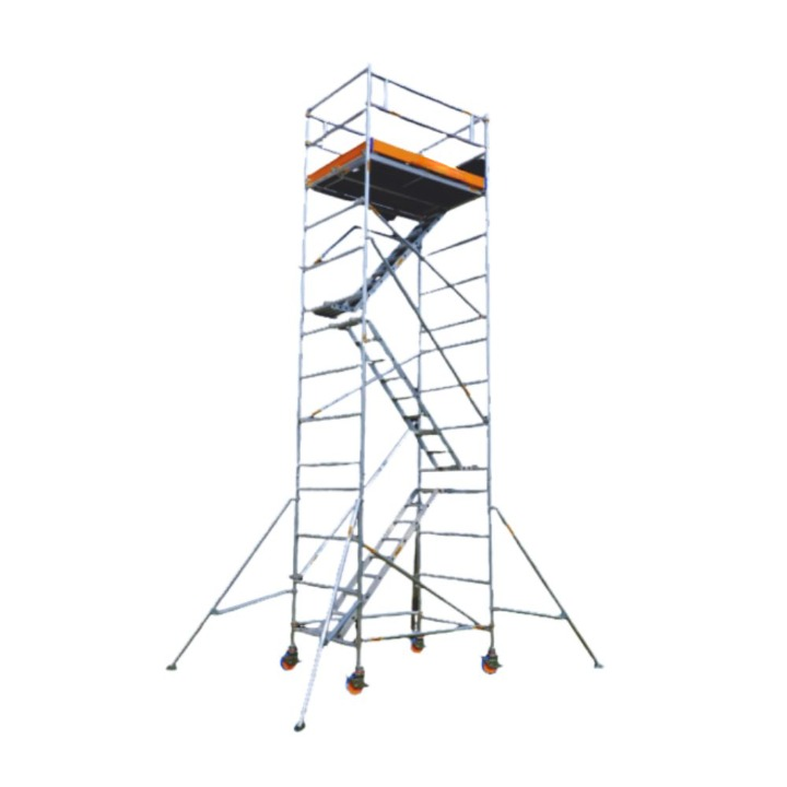 MSAFE 8.2 m Roller Mounted Stairway Type Scaffolding Tower 1800 x 1350 mm 200 kg/m2_0